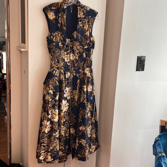 Anthropologie The Tommie Zip-Front MIDI Dress Size Medium NWT - Picture 5 of 11